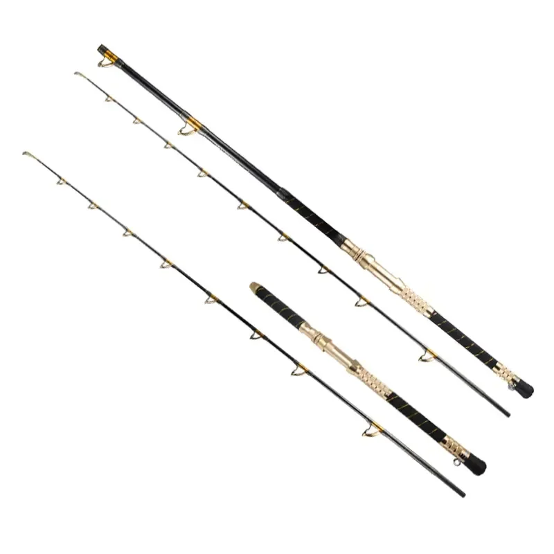 Deep-sea Boat Fishing Rod Fuji-Rigged Heavy-Duty Fiberglass Reinforced Plastic Ultra-Hard Action Size 300/400 Trolling Rod
