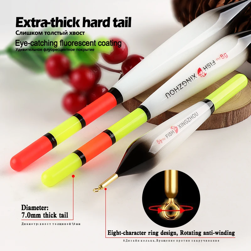 Electric Float+1 CR425+1 Float Tube+1 Bag Hooks+Float Rest Luminous Composite Nano Electric Buoy Tools Tackle Accessories