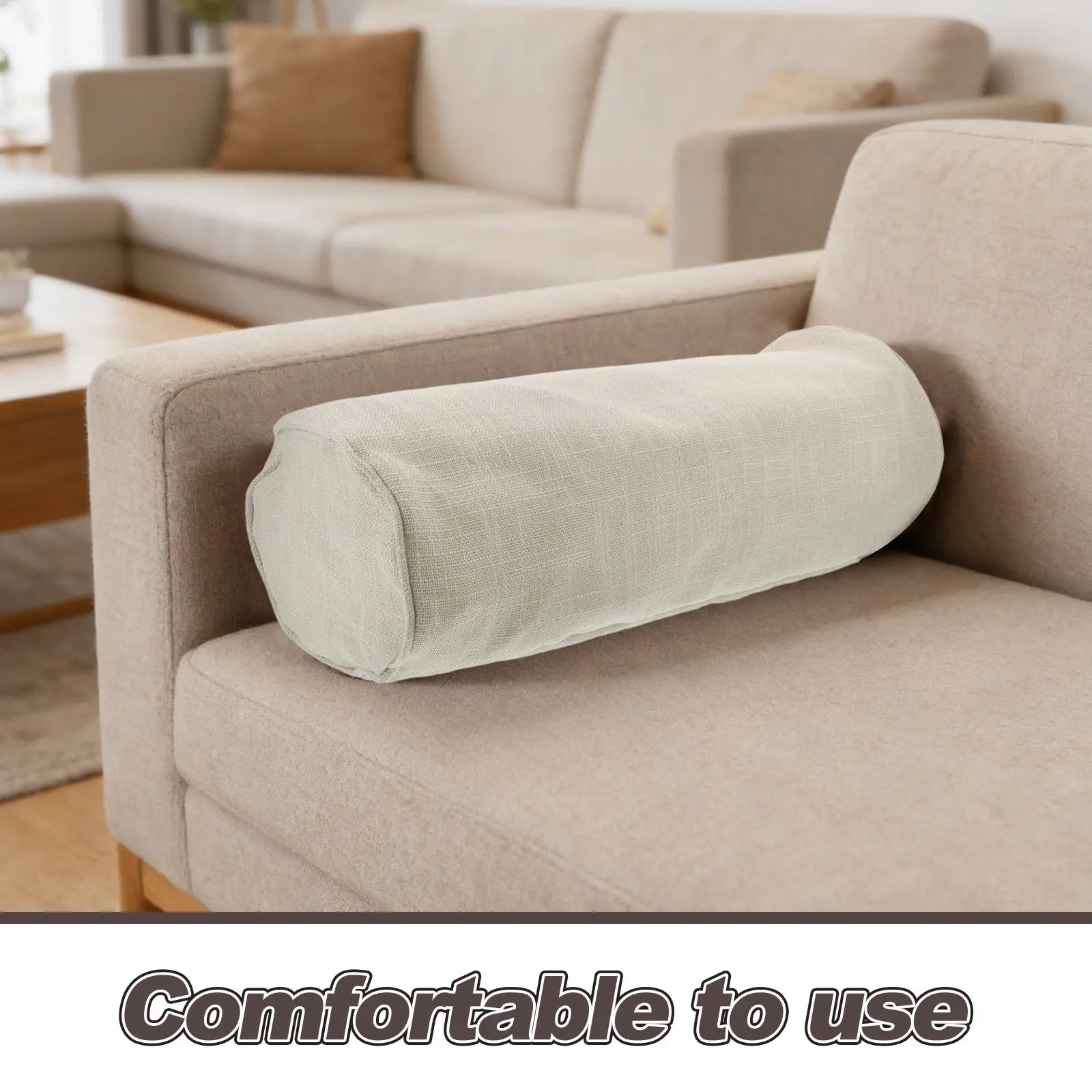Round Pillow Cover Cylindrical Pillowcase Pillows Bolster Throw Cushion Cover Yoga Cushion Cover Pillow Cover For Sofa Home Use