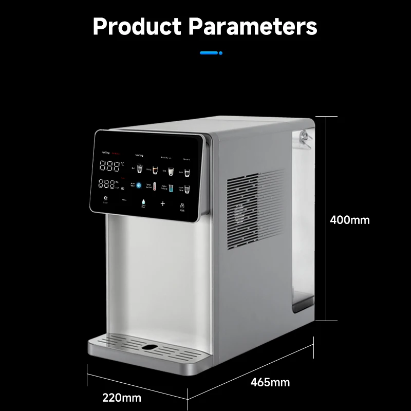 7L Large TanK Countertop Water Dispenser Instant Chilling/Heating Desktop Style RO Water Filter with  UV Free Installation