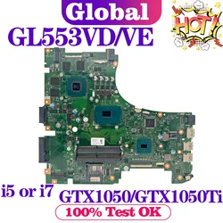 Kefu gl553v-ラップトップマザーボード,zx53vアングル553vd gl553ve gl553vw fx553v zx553v g553v g553v,i5 i7 6th/7th gtx1050/gtx10tiマザーボード