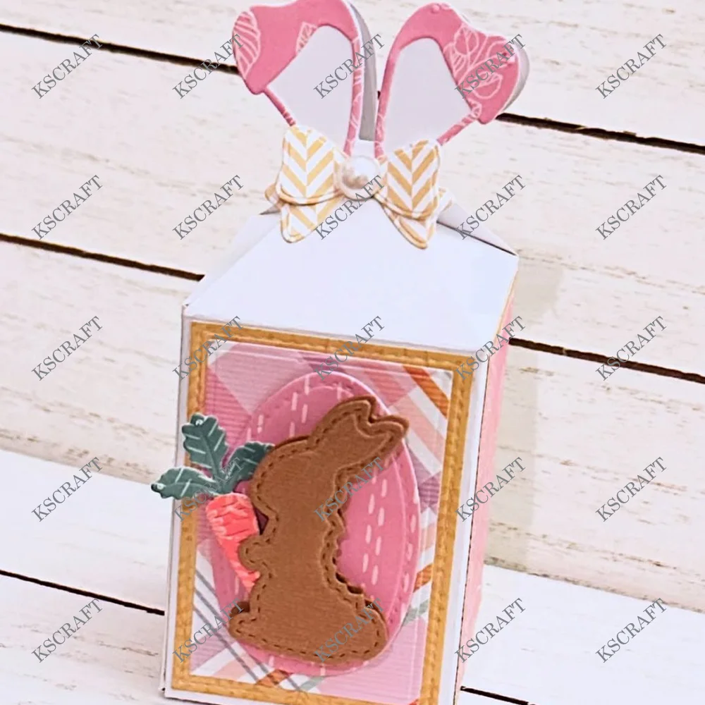KSCRAFT Easter Egg Gift Box Metal Cutting Dies Stencils for DIY Scrapbooking Decorative Embossing DIY Paper Cards