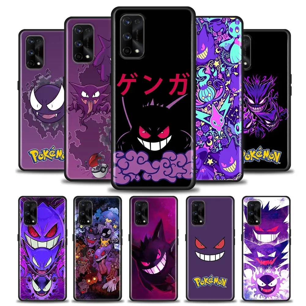 Pocket Monster P-Pokemons-Gengars Anime For Cover Realme GT Master Neo 2 3 GT2 Pro GT 5G Case Realme C35 C21Y C25 C33 C12 Fundas