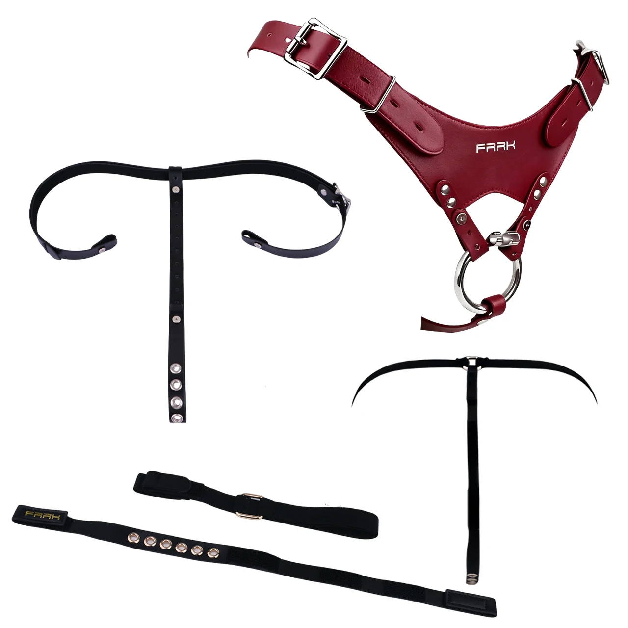 BDSM Femboy Chastity Belt PU Leather Multi-Style Penis Lock Assisted Restraint T-Pants Adult Game Erotic Accessory For Men