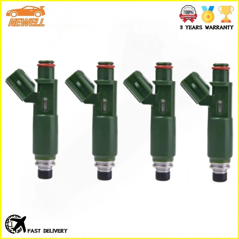 

4pcs 23250-22040 23209-22040 Fuel Injector For Toyota Celica Corolla Matrix Spyder 1.8L 1ZZFE MR2 2.0L 23250-0D040 23209-0D040