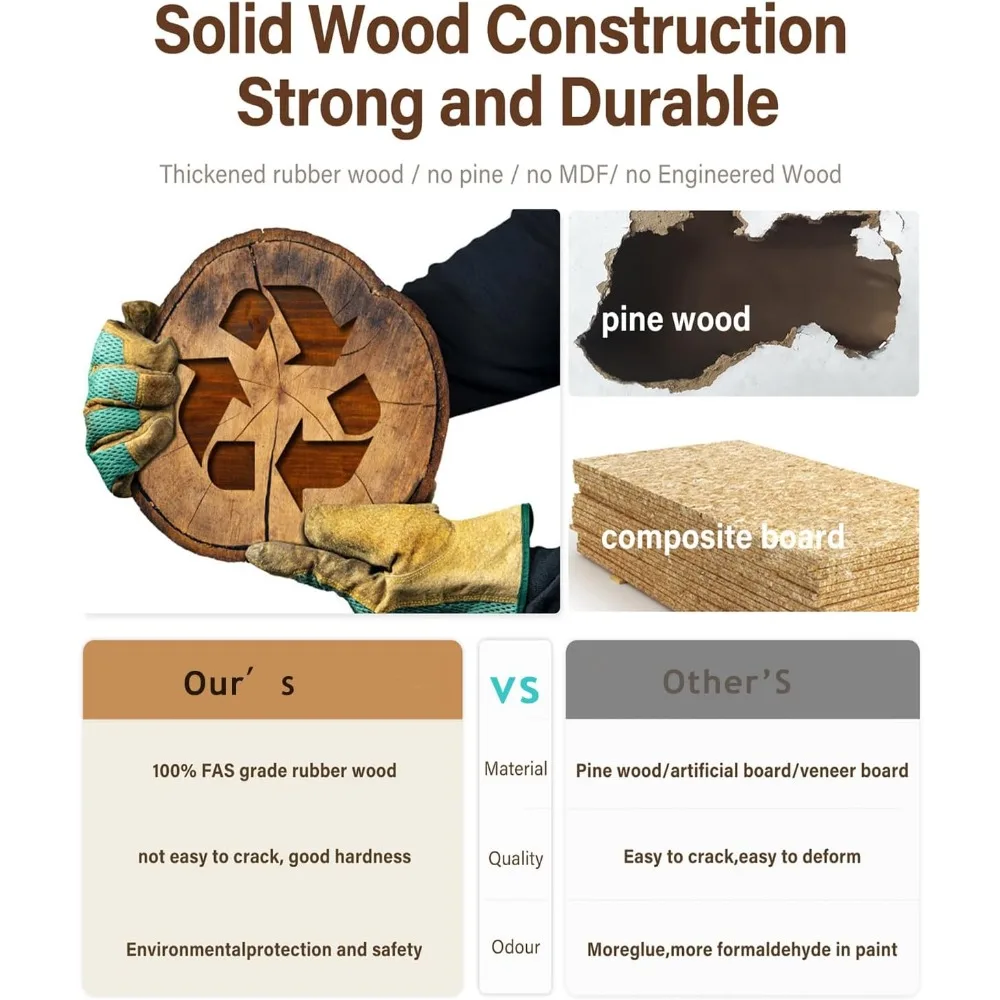 طقم طاولة طعام بيسترو مكون من 3 قطع من الخشب الصلب، طاولة وكراسي مكدسة بيسترو، طقم مكون من قطعتين مع مقعد مبطن، حجرة طعام للمطبخ