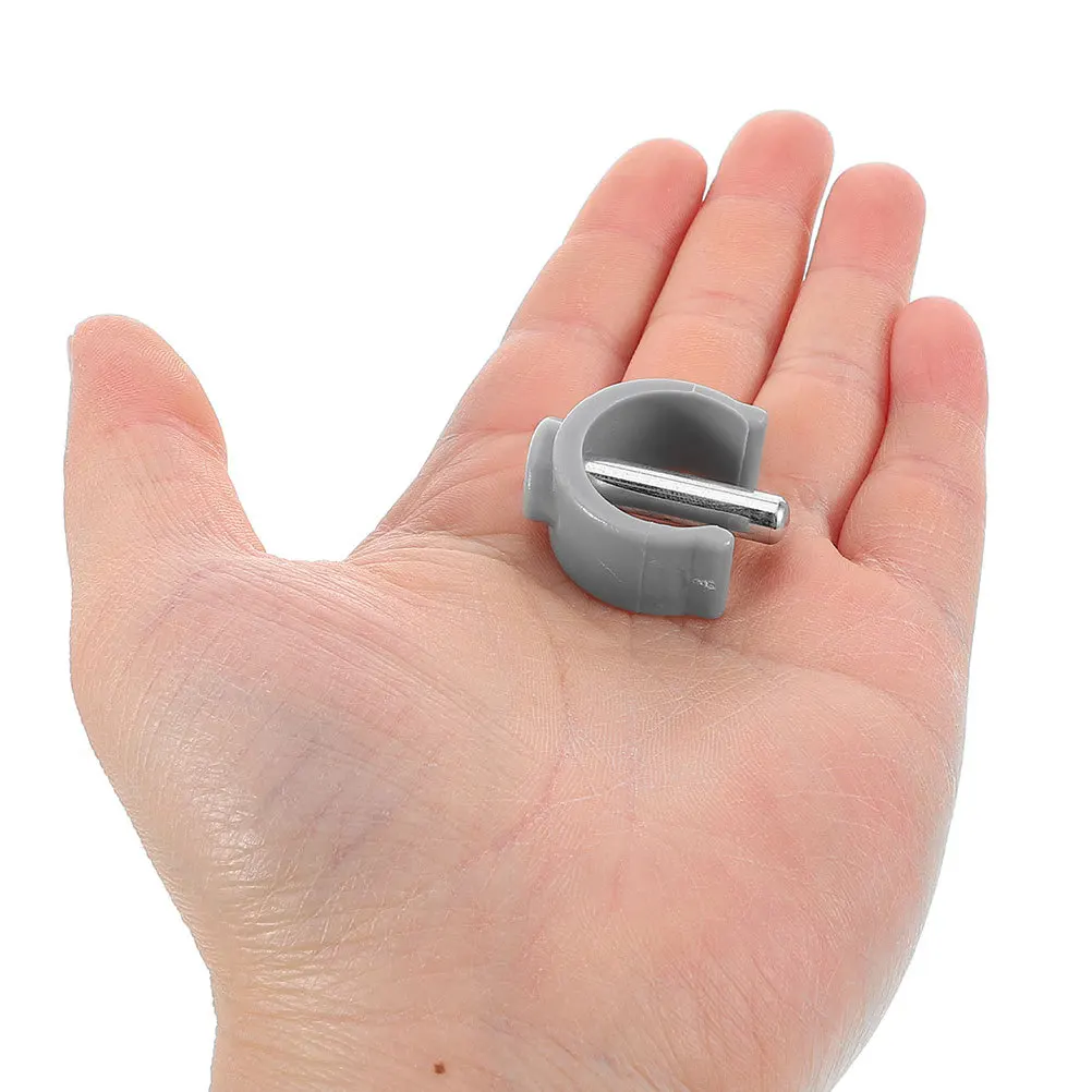 

4pcs C-Shape Latch Clamp Replacement For Walking Canes Crutches Sticks Durable Steel Abs Non-Slip Senior Mobility Aid