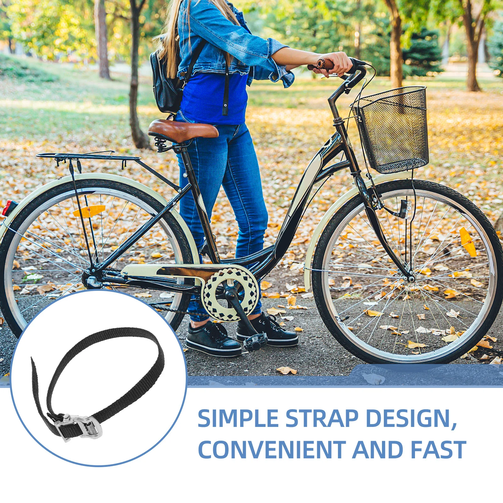 

5 Pcs Gym Pedal Straps Bicycle Accessories Adjustable Exercise Bike Muzzle Nylon Footrest