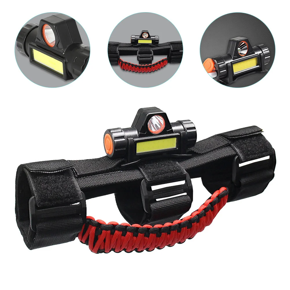 

Roll Bar Grab Handles Dome Light Cob Work Light Interior Lights No Drill Installation USB Rechargeable Waterproof Sturdy Durable