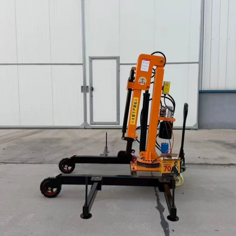 Mini Pickup Truck Lift Crane 1 Ton 2 Ton Truck Mounted Crane Jib Crane for Vehicle Cargo Loading and Material Handling Tool