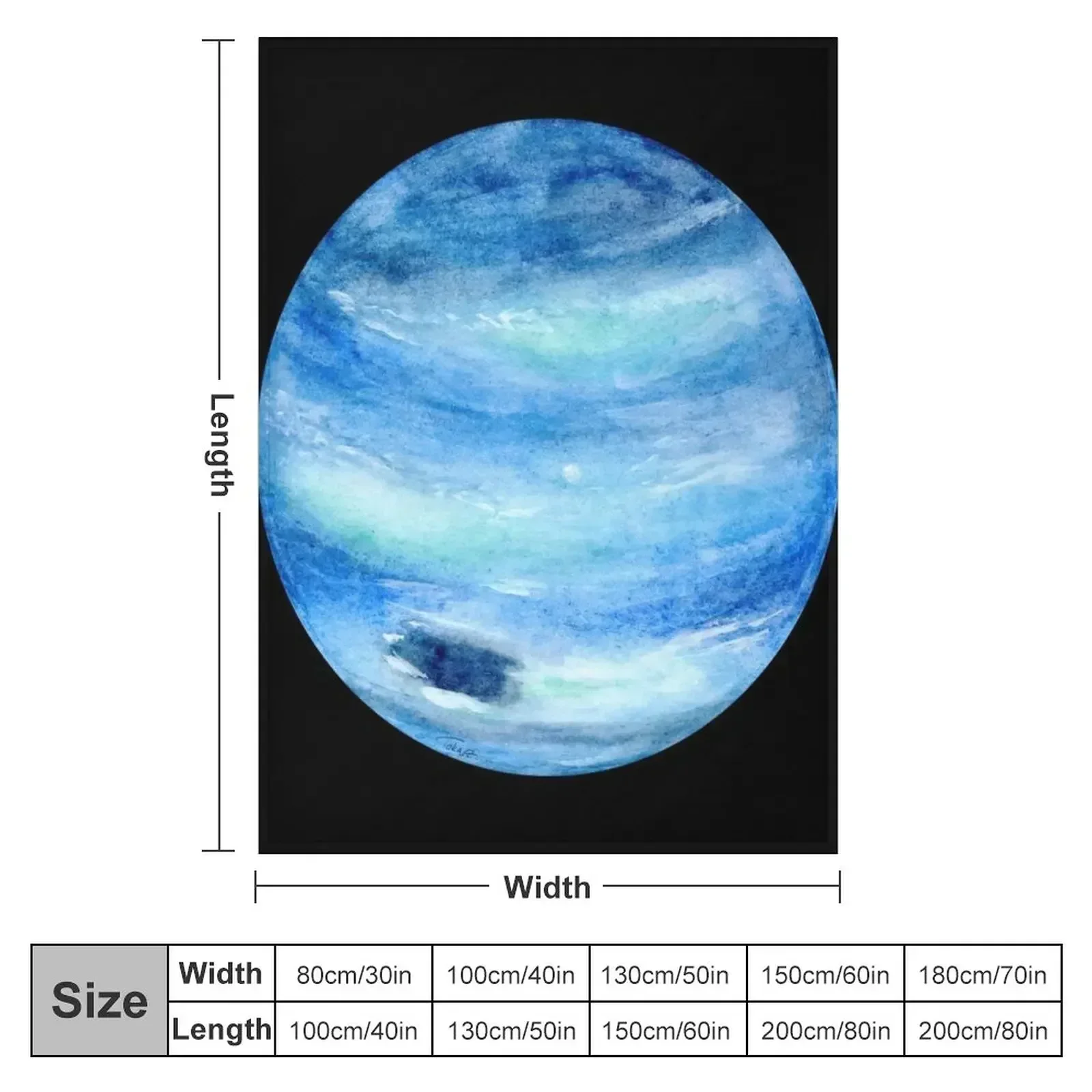 Neptune Planet Series 2018 Throw Blanket Extra Large Throw Camping Fashion Sofas Blankets