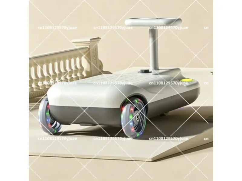 Electric Twist Car for Kids Anti-Rollover Toddler Ride-On Kart with Adult Control