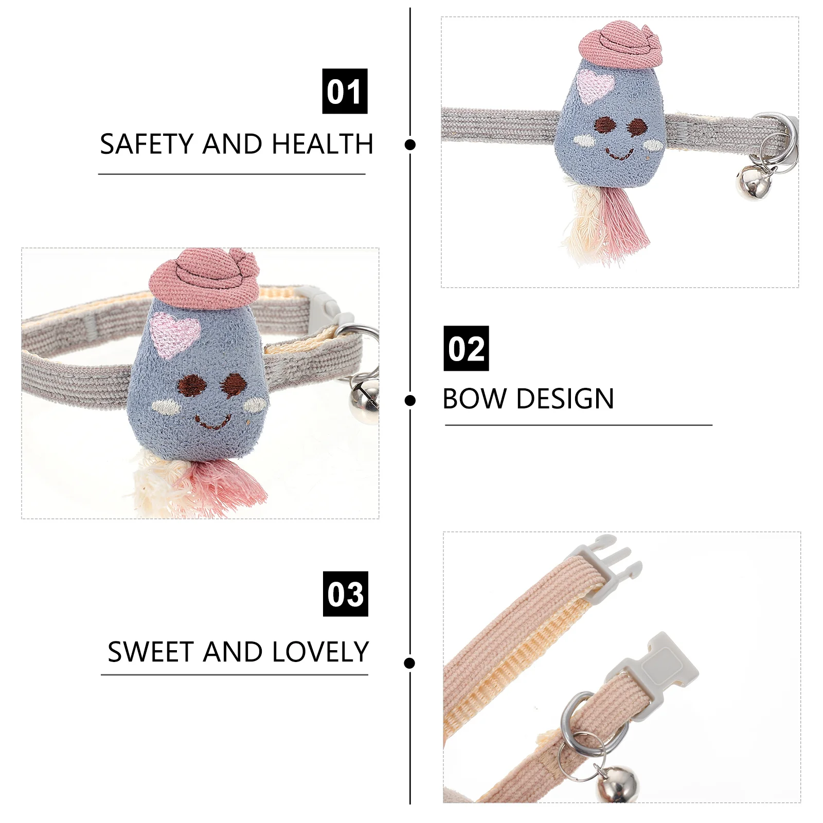 

2 pcs Adjustable Cartoon Carrot Dog Collar Pet Puppy Large Dog Outdoor Hiking Running Training Durable Washable Safe Closure Pet