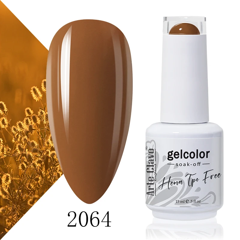 Arte Clavo Rose Red Kleur Serie 15 ml Gel Nagellak Hot Koop Langdurige Losweken Vernis Hybrid Nail Art top Bsae Maincure