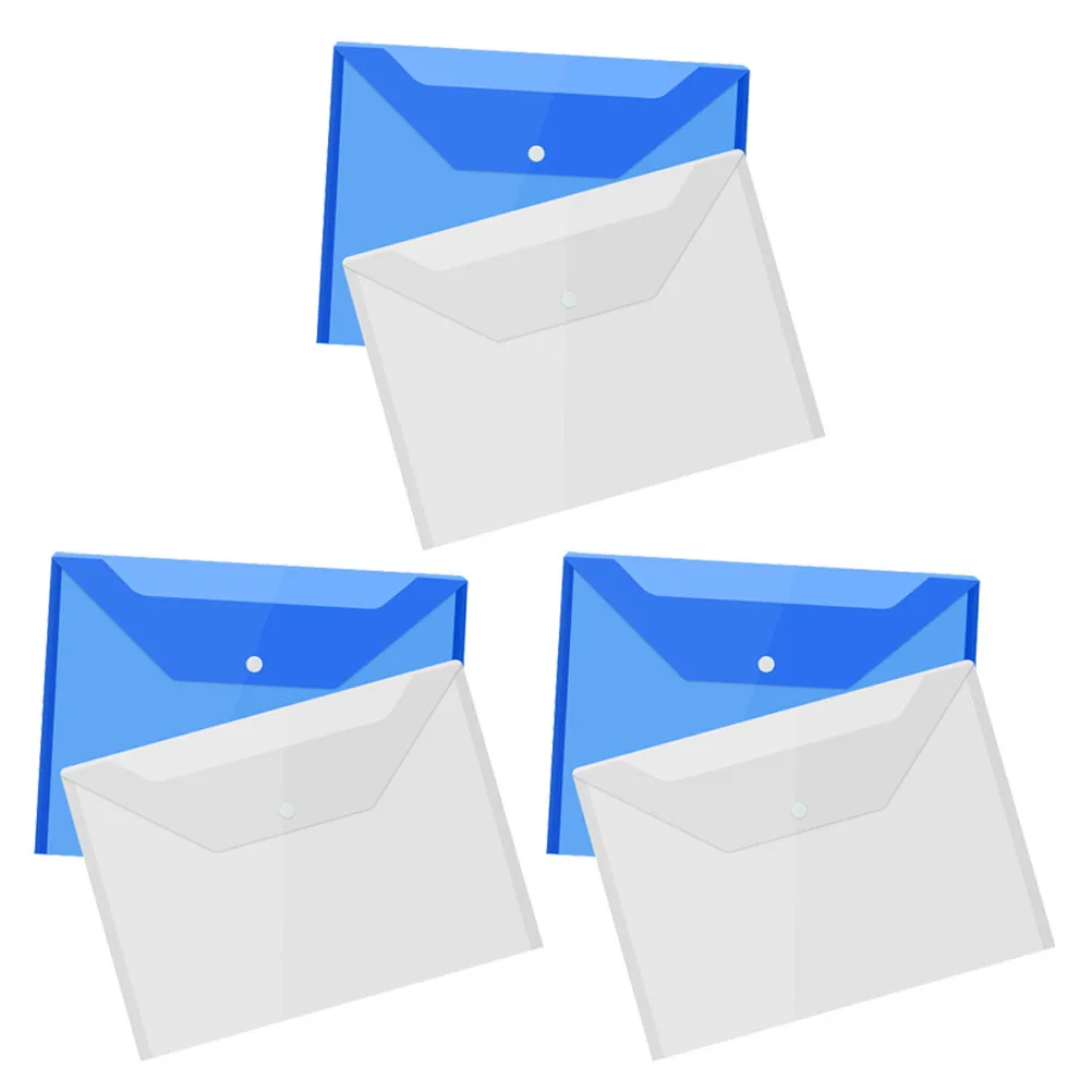 

6Pcs Safe PP File Envelopes Tough Document Holders Convenient for Students and Workers to Store Supplies File Folder