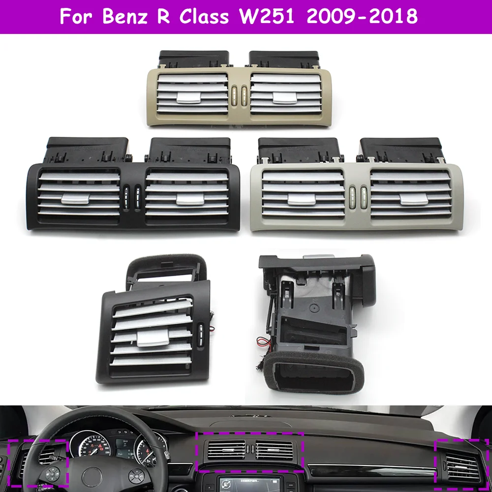 grille-de-ventilation-centrale-de-climatisation-avant-gauche-et-droite-complete-pour-mercedes-benz-classe-r-w251-2009-2018