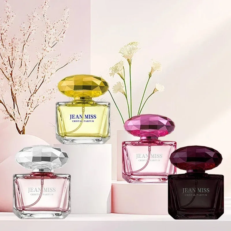 عطر نسائي عالي الجودة 50 مل من سلسلة الماس عطر رذاذ الجسم الطبيعي طويل الأمد، هدية للسحر الأنثوي