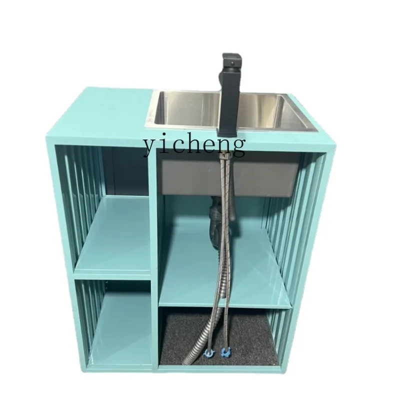 Tqh Industrial Style Bar Retro Stainless Steel Column Wash Basin Cabinet Commercial Creative Container