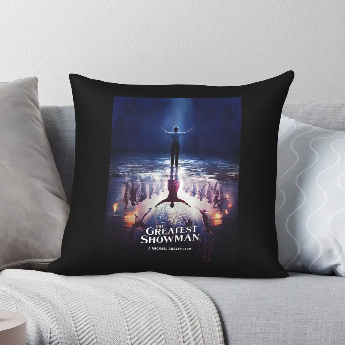 Greatest Showman A Million Dreams Square Pillowcase Polyester Linen Velvet Pattern Decor Pillow Case Sofa Seater Cushion Cover