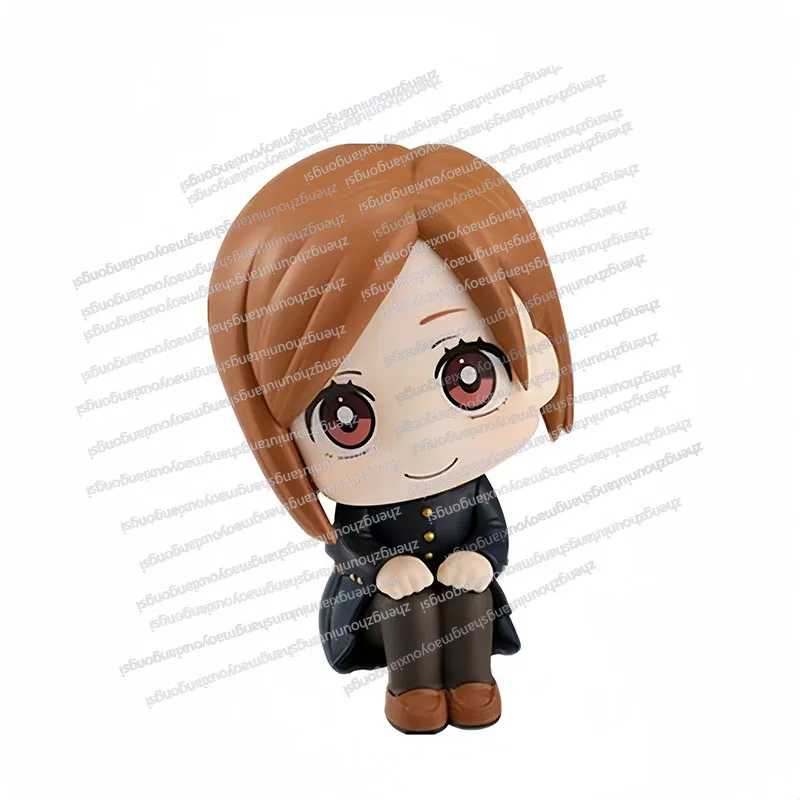 

In stock Bandai Spell Return Figure Q Version Gojo Satoru Crouching Car Case Ornament Scenery Trendy Collection