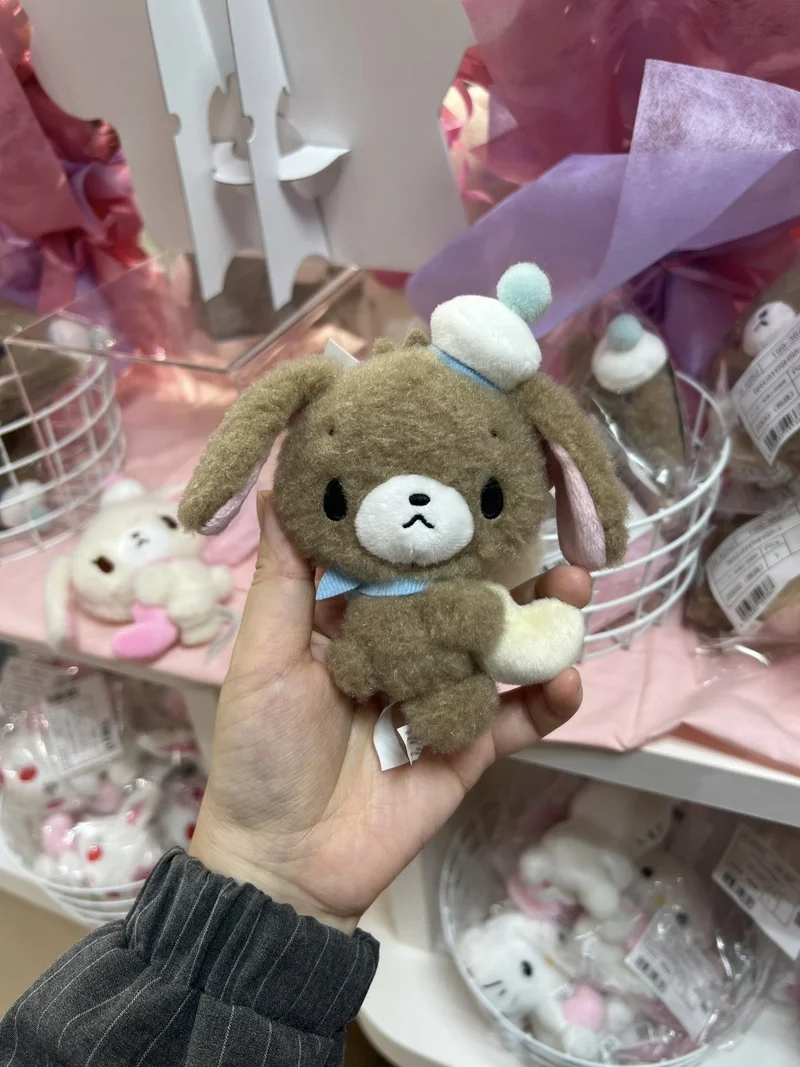 Hot Sugarbunnies mascotte pluche sleutelhanger Shirousa Kurousa met hart schattige sleutelhangers ketting sleutelhanger sleutelhouder tas hanger speelgoed pop