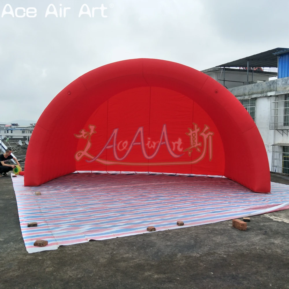 Wholesale Inflatable Red Stage Tent DJ Stage Background Inflatable Stage Tent for Party or Music Festival