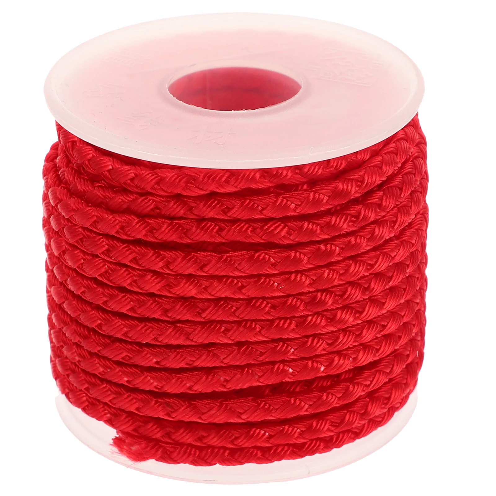 

Wear-resistant Braided Crafting Twine Cord 3mm Red Cord for DIY Crafts Gift Bag Handle Chinese Knot Making Material