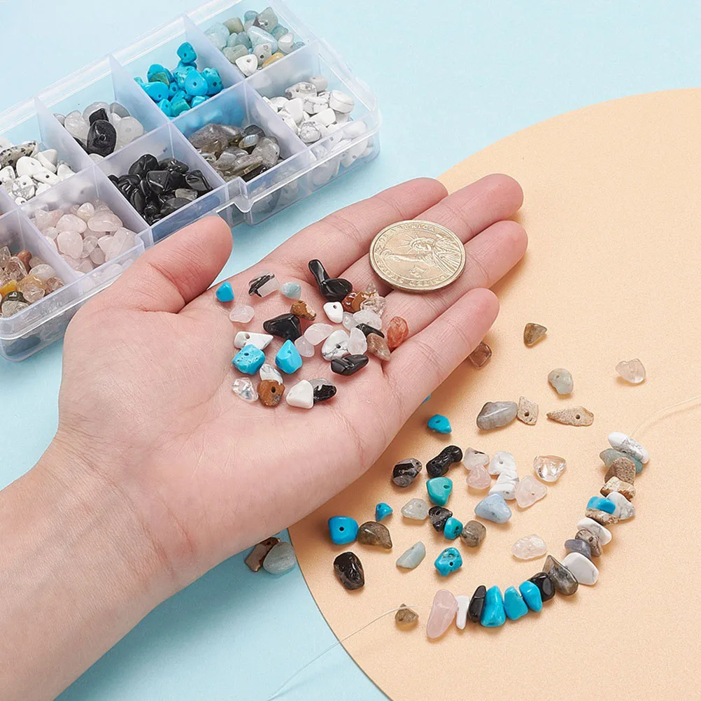 

Colored Gravel Diy Loose Bead Irregular Chips Loose Spacer DIY Stone Jewelry Accessories Craft Projects Waterproof