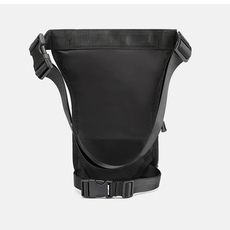 Bolsa de pierna y cadera para hombre, riñonera de nailon resistente al agua para viaje de motocicleta, riñonera de mensajero, paquete de cinturón