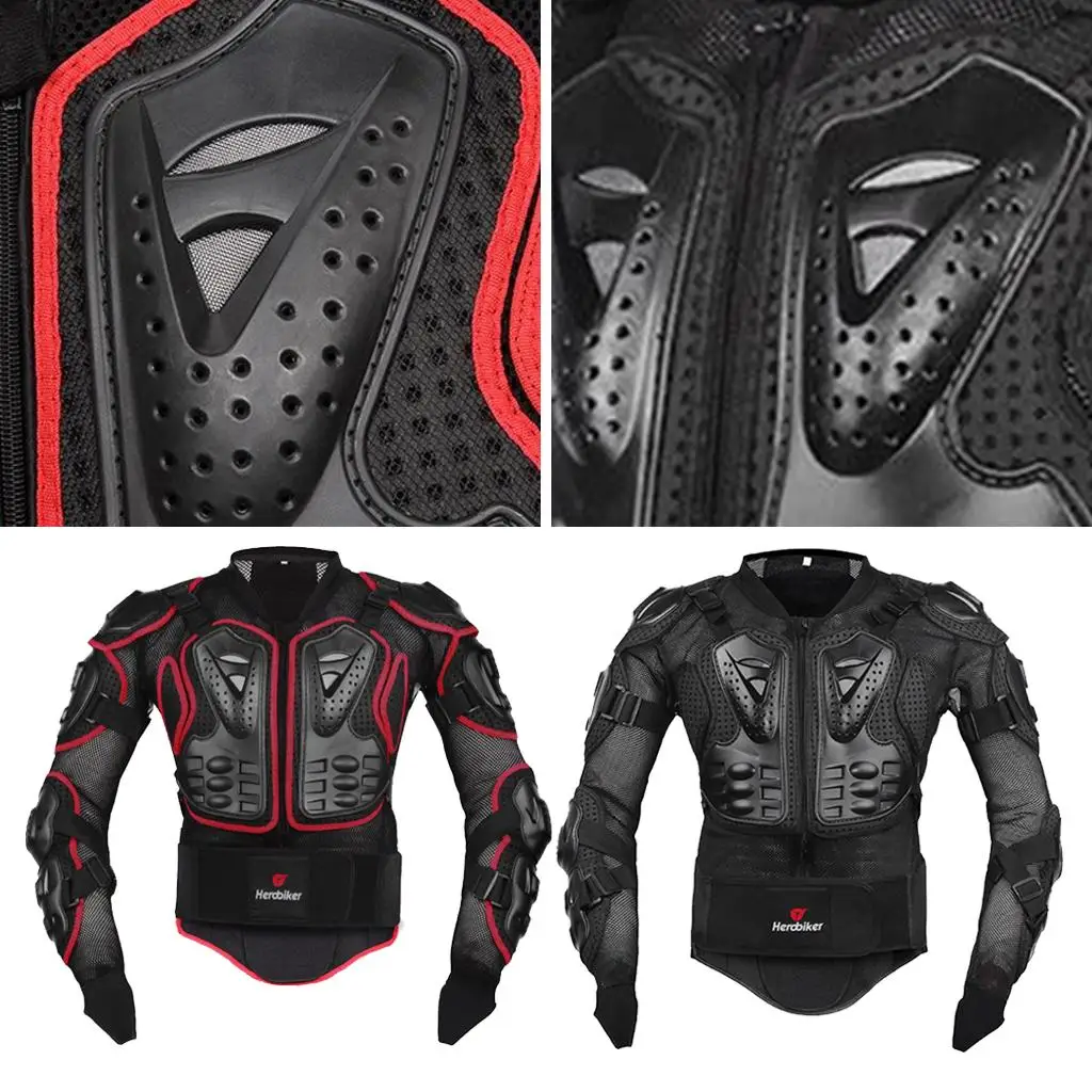 Anti-fall Motorcycle Armor EVA Protector Mesh Jacket for Men Women Biking Motocross and Skateboarding