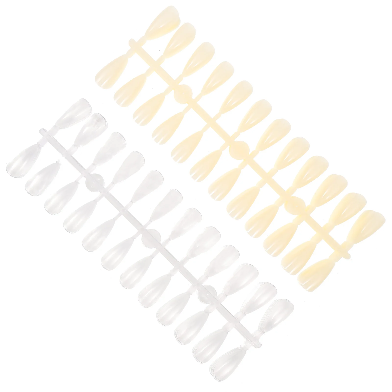 

480 шт., шаблон для типсов, пластиковые кусочки для маникюра премиум-класса, портативные инструменты для обучения накладных ногтей для салона, домашнего использования, матовые