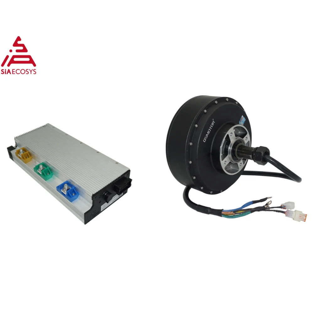 SiAECOSYS QSMOTOR QS273 8000W V4 96V Hub Motor Kit with APT96600 Controller for E-Car High-Speed Electric Vehicle Motor System