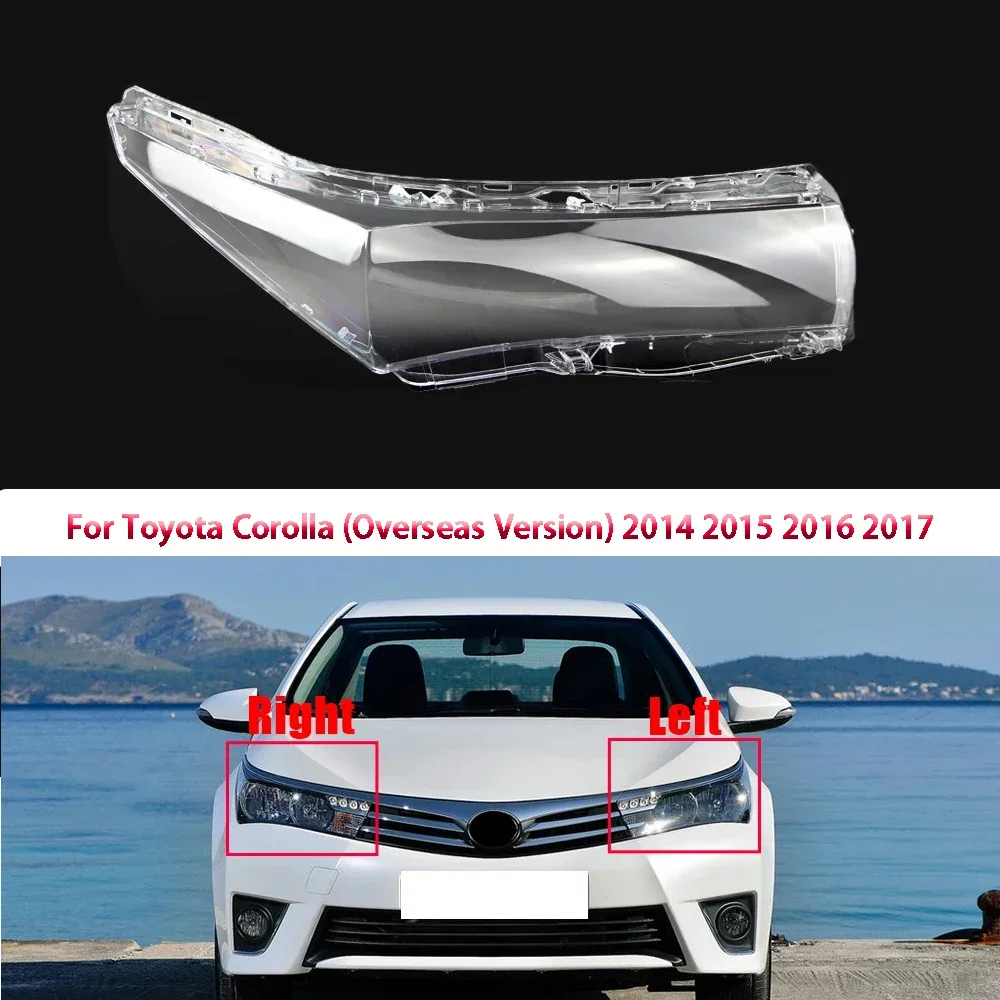 

Объектив автомобильных фар Overseas Edition для Toyota Corolla (обратная версия) 2014 2015 2016 2017, абажур для фар, лампа автоматического освещения
