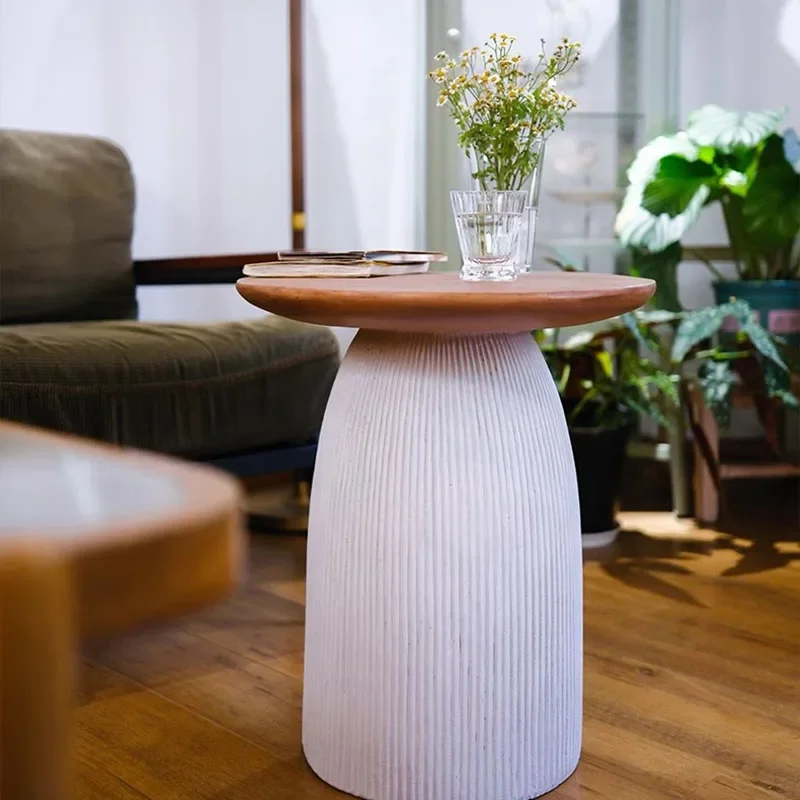 

Round Small Coffee Table Trau Sofa Room High Wood Nordic Coffee Table Mesa Lateral Balcony Stoliki Do Kawy Bedroom Furniture