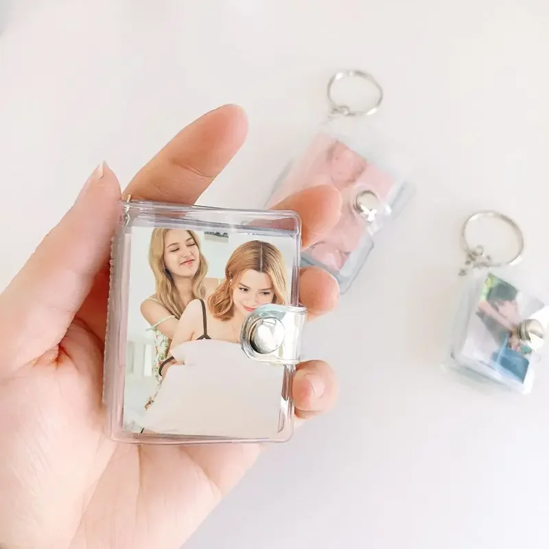 FreenBecky Same Style Photorealistic Peripheral Mini Album Storage Student Cartoon Keychain Pendant 1/2 Inch Photo Album Pendant