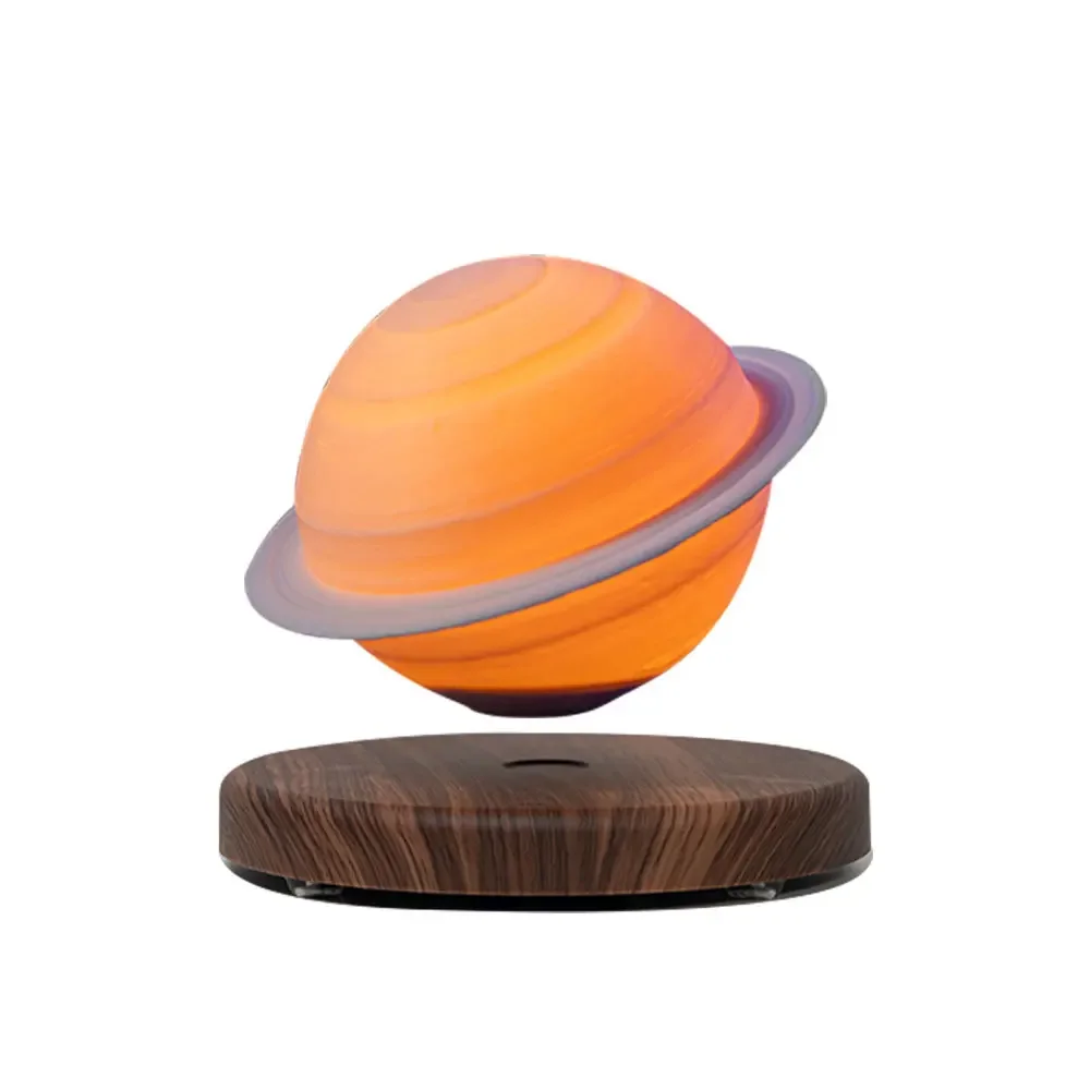 Black technology atmosphere moon maglev Saturn smart night light
