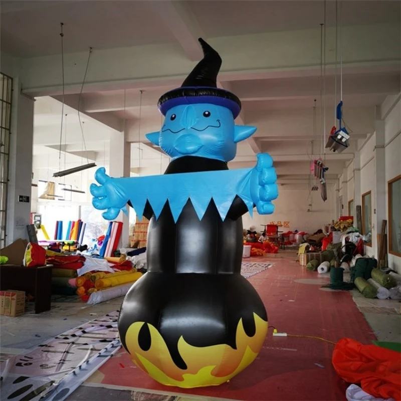 Opblaasbaar luchtmodel Pompoen Heks Schedel Spin Ghost Boog Deur Hoofd Ghost Festiva