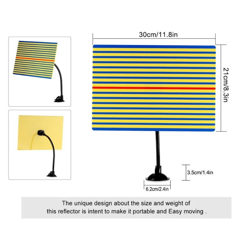 Reflectors Line Board Dent Repair Tool with 3 Gear Brightness for Car Body Dent Removal Reflectors Board