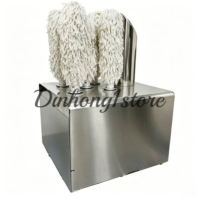 Commercial electric five-head cup cleaner High-efficiency cleaning and polishing cup cleaning machine for banquets