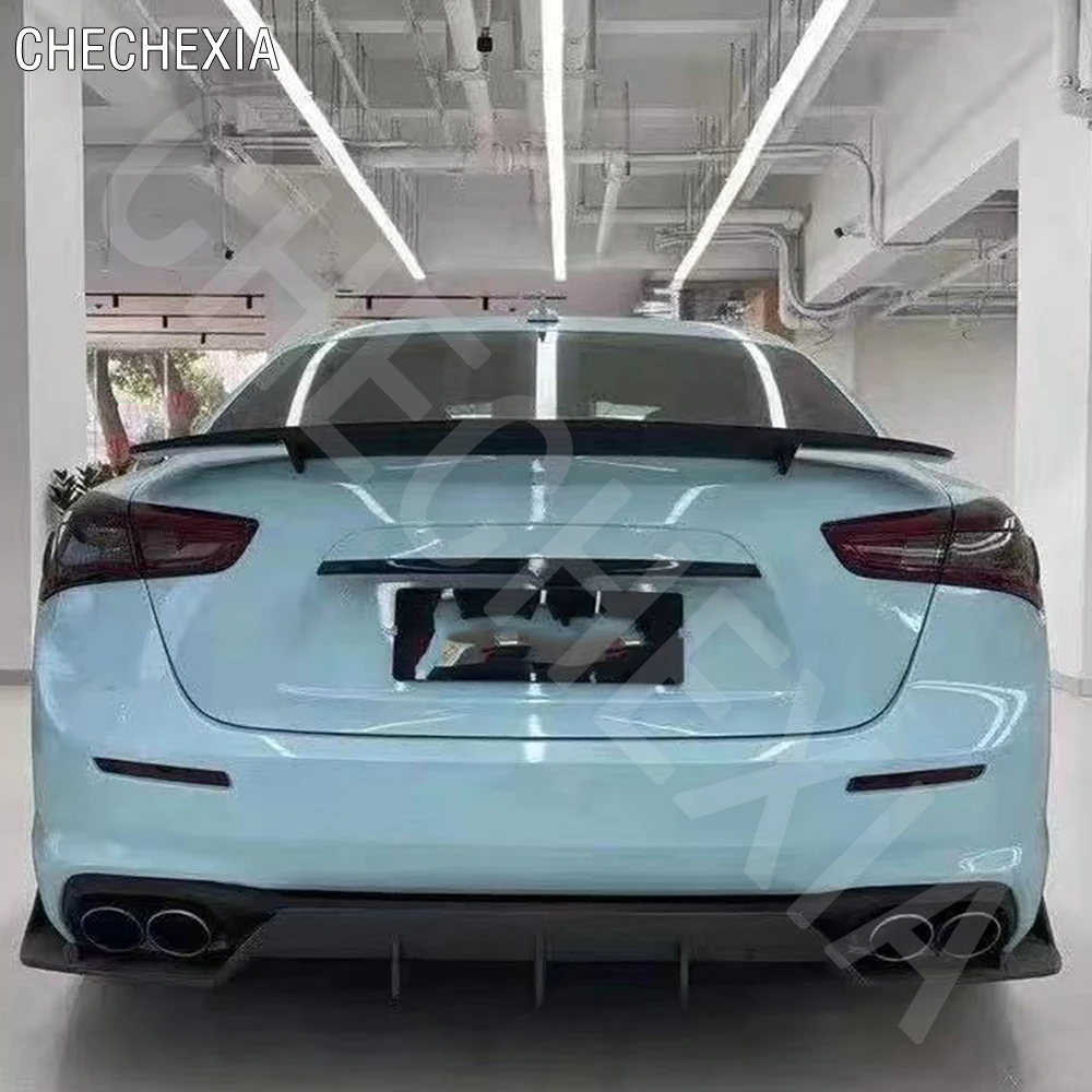 

Carbon Fiber Rear Trunk Spoiler for Maserati Ghibli 3.0T S Q4 2014-2018 Tail Boot Lip Wing Car Styling Unpainted FRP