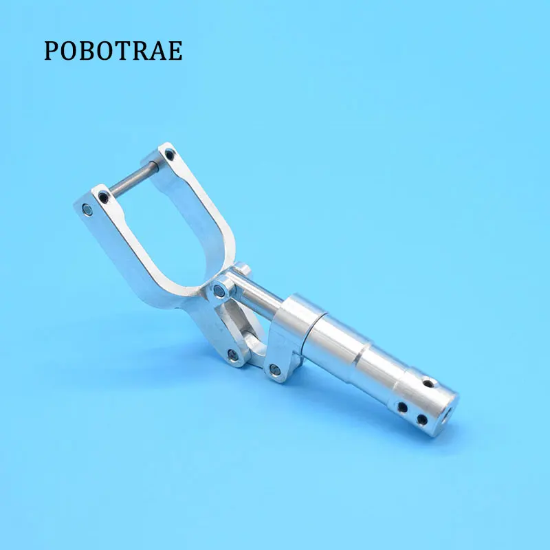 

1 Piece 5mm Hole Damping Kneeling Nose Landing Gear Height 95mm to 165mm Worm Shock Tripod For 3-4kg RC Aircraft EDF Plane