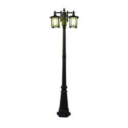 (H≈2.3M)New Courtyard Street Light High Pole Outdoor Waterproof Villa Garden E27 Landscape Light Outdoor Lawn Park Street Light