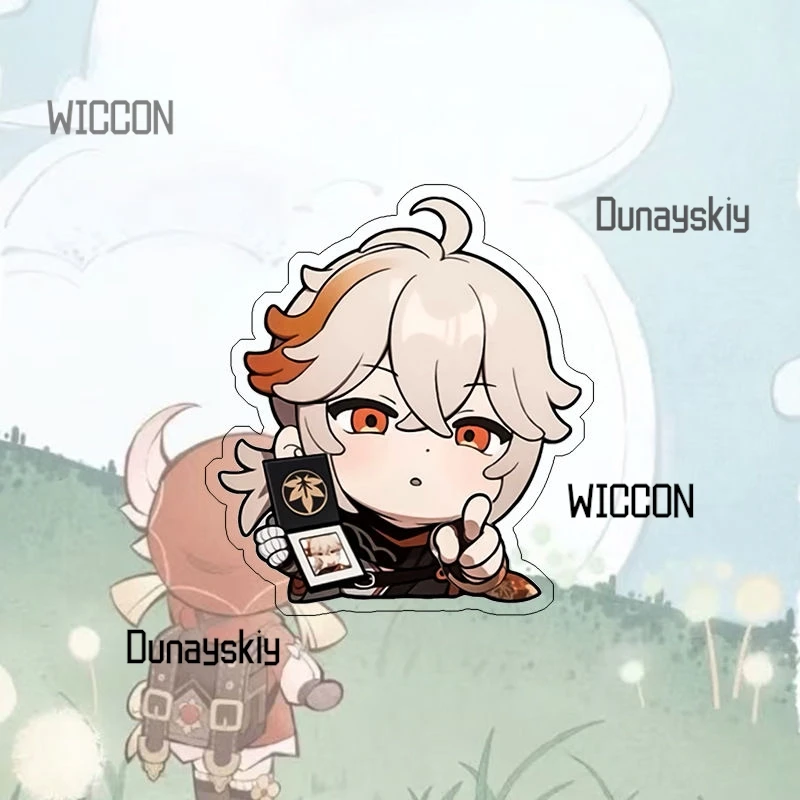 Genshin Impact Zhongli Q نسخة الاكريليك مغناطيس الثلاجة لطيف الكرتون جيو أرشون ديكور ثلاثية الأبعاد ملصقات الصور للمنزل مكتب 2025 جديد