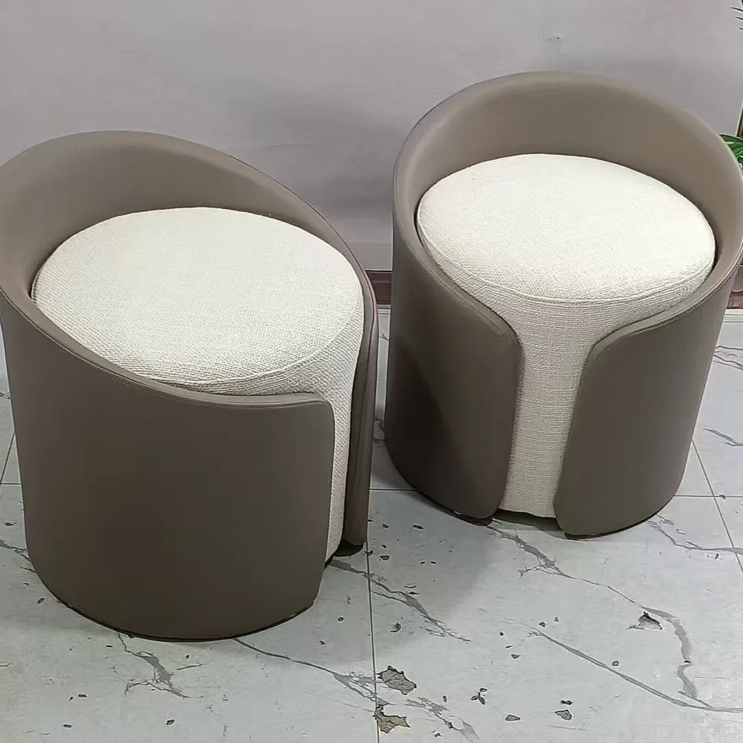 Dressing stool, small round dun, living room sofa stool, internet-famous seating stool, creative home makeup stool