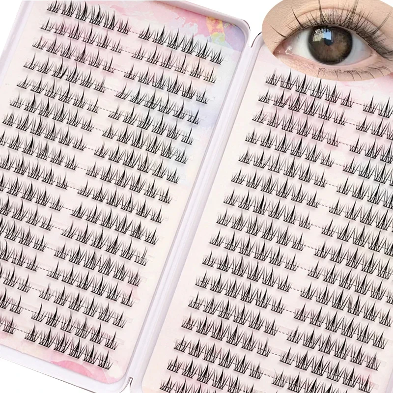 Large Capacity 384 pcs False Eyelashes Extension Lash Cluster For Beauty