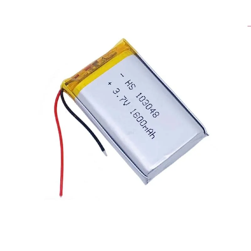 New Rechargeable 103048 3.7V 1600mAh Li-Po Lithium Polymer Battery For MP3 DVD Speaker Camera Bluetooth Power Bank Massager