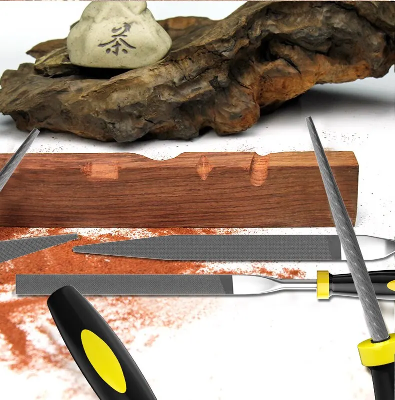 Feilen Set Mini Raspel Holzbearbeitung Schleifen Gestaltung Kleine Stahl Feile Nadel Metall Hart Holz Kork Polieren Carving Werkzeuge Für Hand – Detail 12