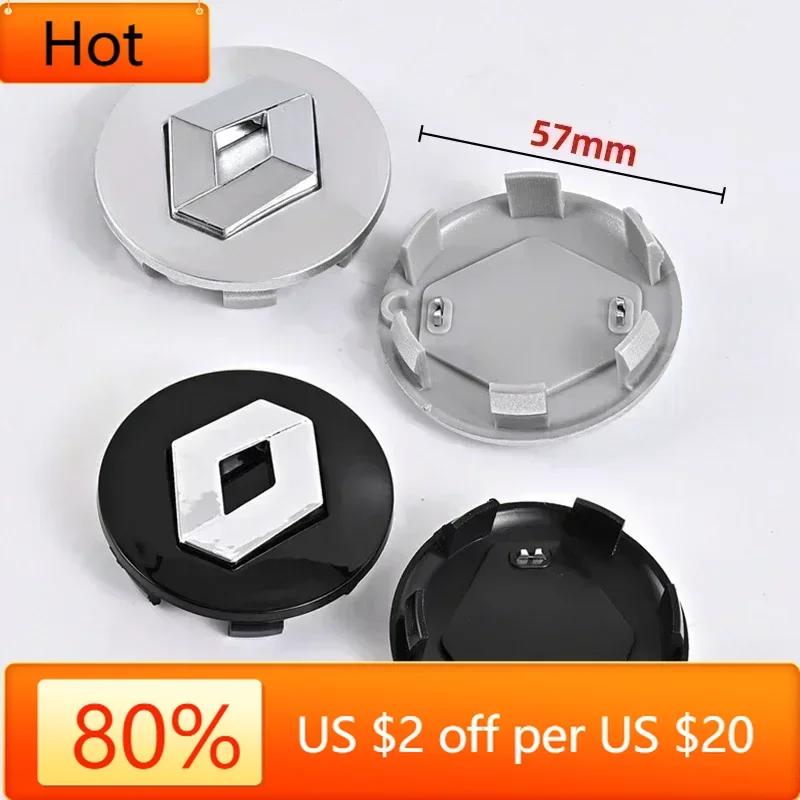 Внутренние наклейки для Renault Megane 2 3 Clio 4 Trafic Captur Эмблемы Kangoo 4 шт. 57 мм 60 мм Автомобильная шина Центральная крышка ступицы Наклейка с логотипом