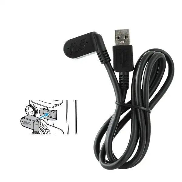 كابل شحن USB للكشف عن المعادن مع موصل مغناطيسي لسلسلة MINELAB Equinox