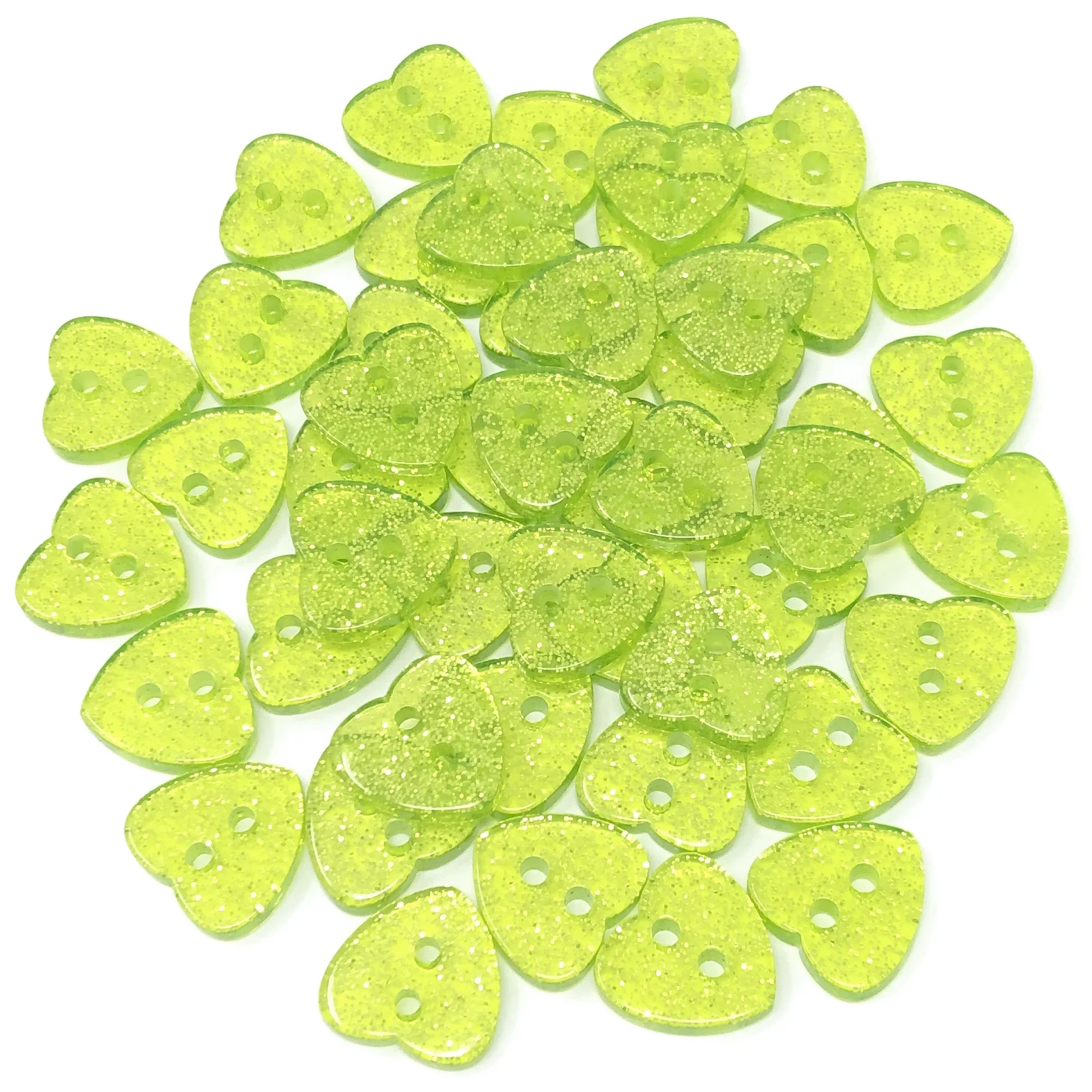 200 Stück 12x13mm Harz-Glitzer-Herzen mit 2 Löchern, Knöpfe für DIY-Kleidung, Nähzubehör, Glitzer-Handarbeiten, Verzierung für Scrapbooking – Detail 6